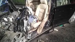 W volvo trzeba było wyciąć drzwi i dach, żeby wyciągnąć kierowcę