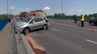 W wyniku wypadku cztery osoby trafiły do szpitala