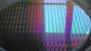 Wafer krzemowy z kolekcji wydziału Fizyki UW (tvn24.pl)