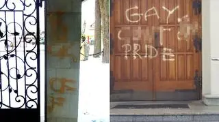 Wandale zdemolowali drzwi kościoła