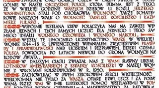 Wdzięczność Polacy wyrazili w "Deklaracji Przyjaźni i Podziwu dla Stanów Zjednoczonych"