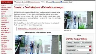 Według dziennika SME to fotografia bratysławskiego desperata