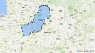 Wejsznoria na mapie Białorusi 