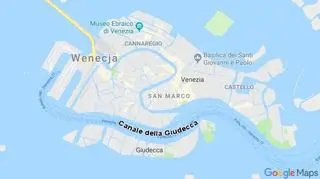 Wenecja i kanał Giudecca, w którym doszło do wypadku