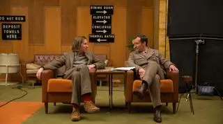 Wes Anderson i Jude Law na planie filmu "The Grand Budapest Hotel"