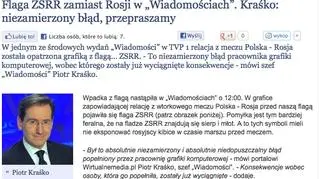 "Wiadomości" przepraszają