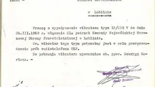 Wibrator, sprawa urzędowa (Fot