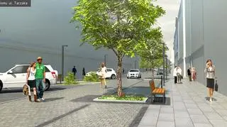 Widok od strony ul