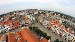 Widok z wieży na Świdnicę 