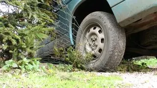 Wjechał w ogrodzenie 