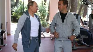 Władimir Putin i Dmitrij Miedwiediew