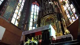 Wnętrze kościoła Franciszkanów w Krakowie