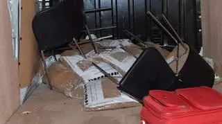 Wnętrze vana wynajętego przez zamachowców
