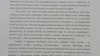 Wniosek "Iustitii" o postępowanie dyscyplinarne wobec sędziego Piotra Schaba