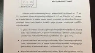 Wniosek PiS do marszałka Sejmu