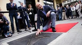 Wojciech Marczewski z gwiazdą w Łódzkiej Alei Gwiazd