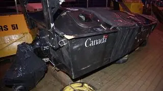 Wojskowy pojazd służył kanadyjskiej Marynarce Wojennej jako cel do ćwiczeń 