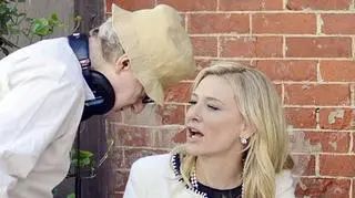 Woody Allen i Cate Blanchett na planie "Blue Jasmine"