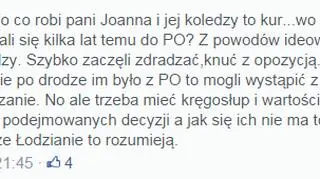Wpis łódzkiego polityka wywołał burzę