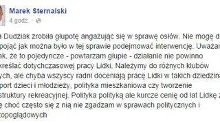 Wpis Marka Sternalskiego