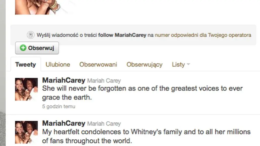 Wpis Marriah Carey/Twiitter