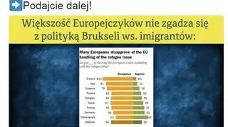 Wpis o uchodźcach szybko zniknął z profilu PiS