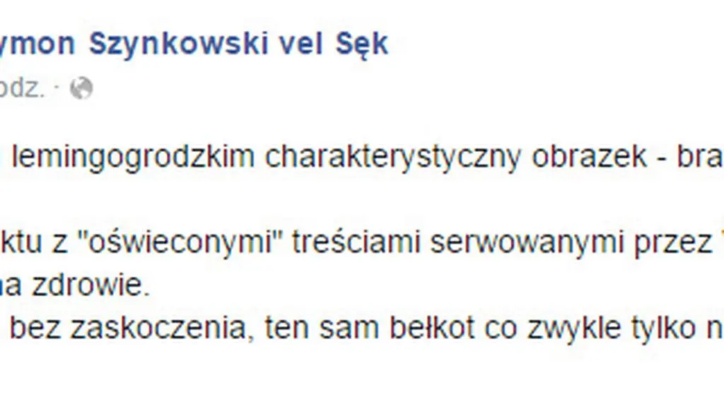 Wpis poznańskiego posła PiS
