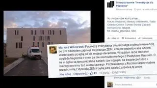 Wpis stowarzyszenia Inwestycje dla Poznania spowodował natychmiastową reakcję wiceprezydenta