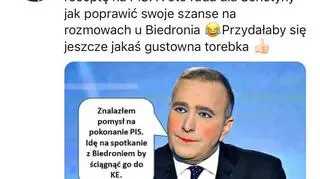 Wpis Suskiego, który został później usunięty