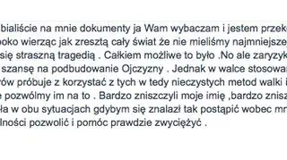 Wpis Wałęsy dotyczący jego przeszłości