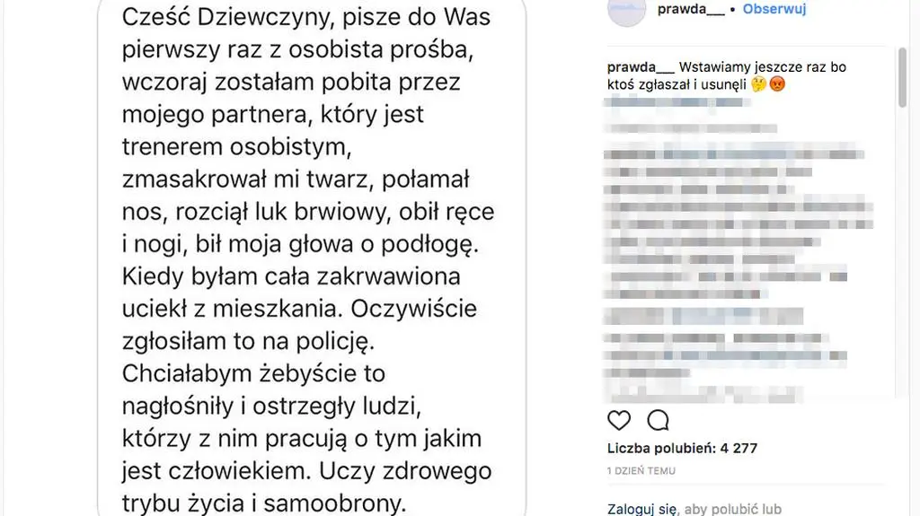 Wpis z profilu prawda_ na Instagramie