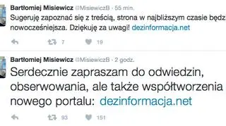 Wpisy na Twitterze Bartłomieja Misiewicza