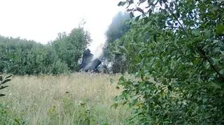 Wrak samolotu (fot. internauta Damian)