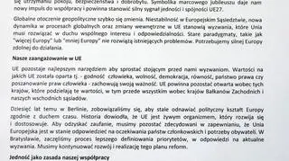 Wspólne oświadczenie premierów państw Grupy Wyszehradzkiej 