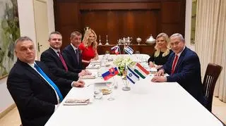 Wspólne spotkanie premierów Izraela, Węgier, Czech i Słowacji