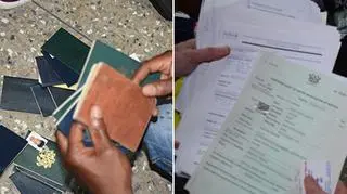 Wśród zgromadzonych dowodów jest 150 paszportów różnych krajów i wiele fałszywych dokumentów