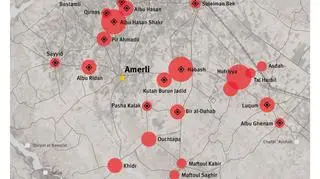 Wszystkie potwierdzone ataki szyickich oddziałów na sunnitów