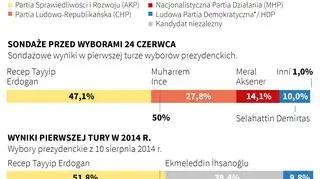 Wybory prezydenckie w Turcji. Sondaże