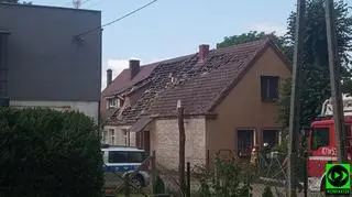 Wybuch gazu w domu jednorodzinnym
