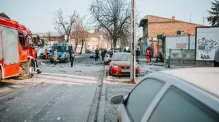 Wybuch w kamienicy na Dębcu w Poznaniu, runęły trzy z czterech kondygnacji budynku