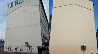 Wyczyszczona kamienica na Mariackiej