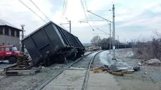 Wykoleił się pociąg z węglem