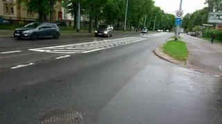 Wyłączono 200 metrowy odcinek jednego z dwóch pasów ruchu