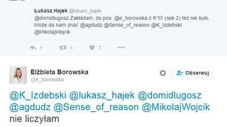 Wymiana zdań z posłanką Borowską