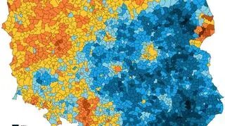 Wyniki wyborów prezydenckich 2015. Druga tura - mapa gmin