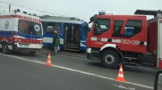 Wypadek miał miejsce niedaleko Ronda Grunwaldzkiego