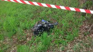 Wypadek motocyklisty 
