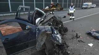Wypadek na autostradzie A1