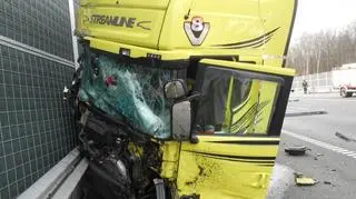 Wypadek na autostradzie A1