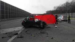 Wypadek na autostradzie A1